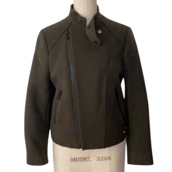 Zoltan & Voltaire Olive Green Moto Jacket - Picture 2 of 11